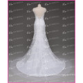 Alibaba Retro Sexy Mermaid Scoop Neckline Lace Fabric Beaded Backless Real Wedding Dresses